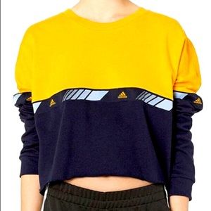 Adidas HYPERCREW Cropped Sweater • Size Small • Colorado Nuggets 🏀